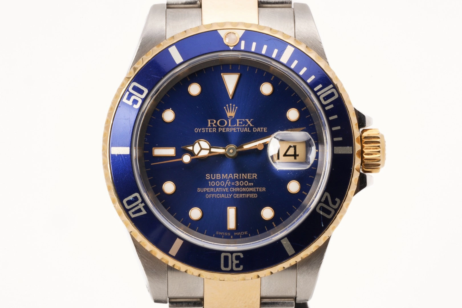 Rolex Submariner 16613 Stainless Steel & 18k Yellow Gold 40mm Watch 1999