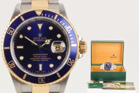 Rolex Submariner 16613 Steel & 18K 40mm Men's Watch