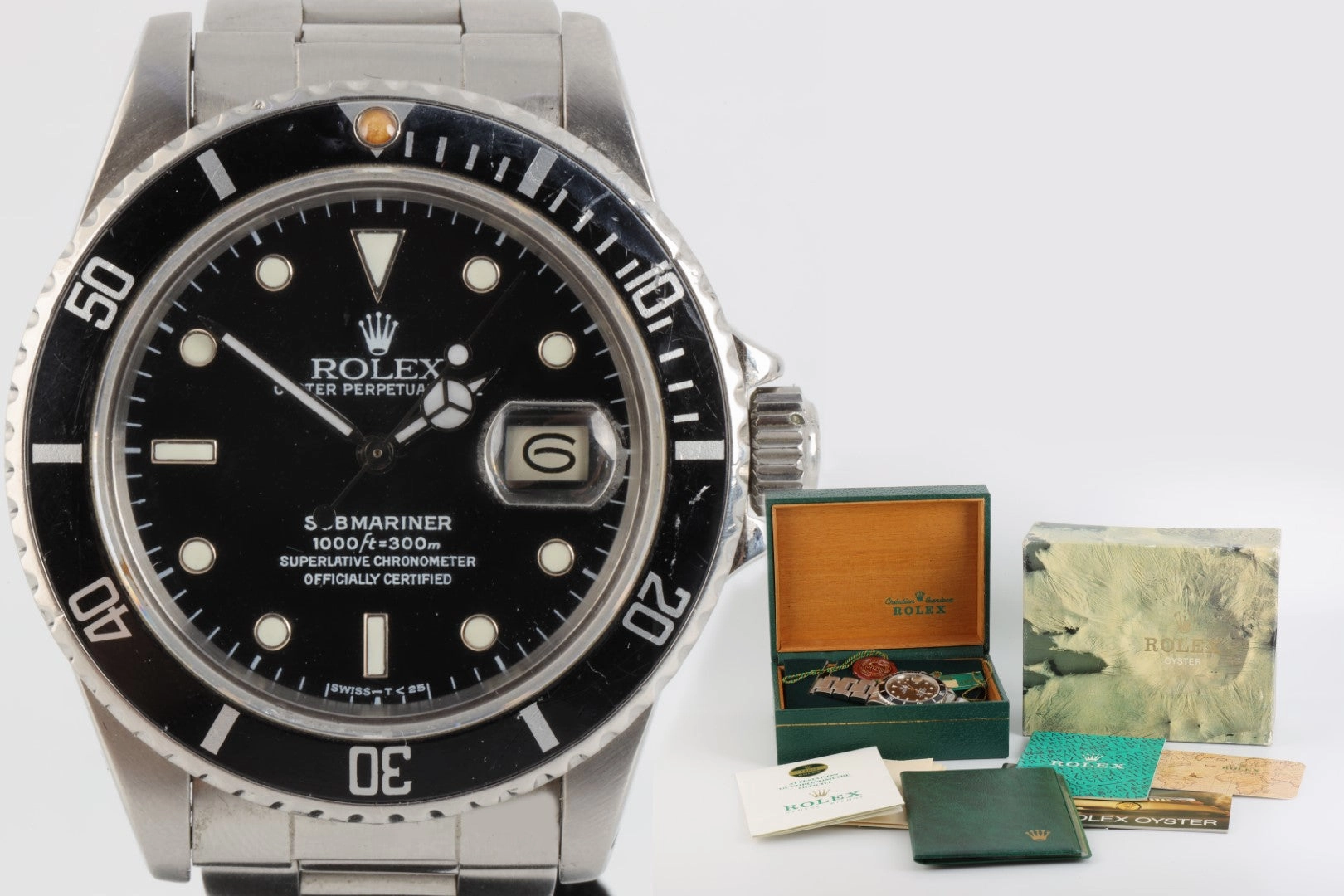 Rolex Submariner 16800 40mm Men's Watch 1984 (Box & Papers)