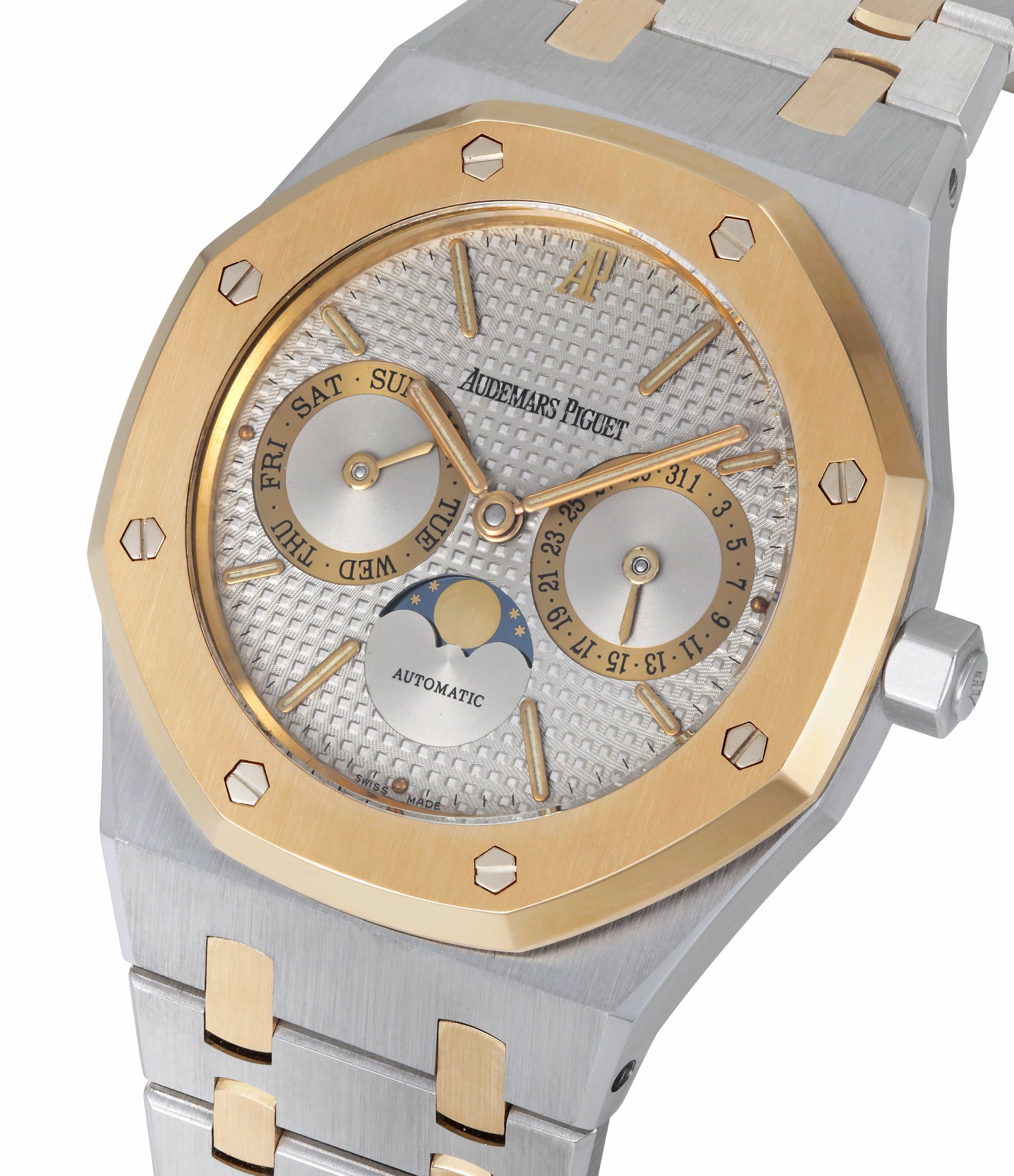 Royal Oak Day Date | 25594 | Stainless Steel And Yellow Gold