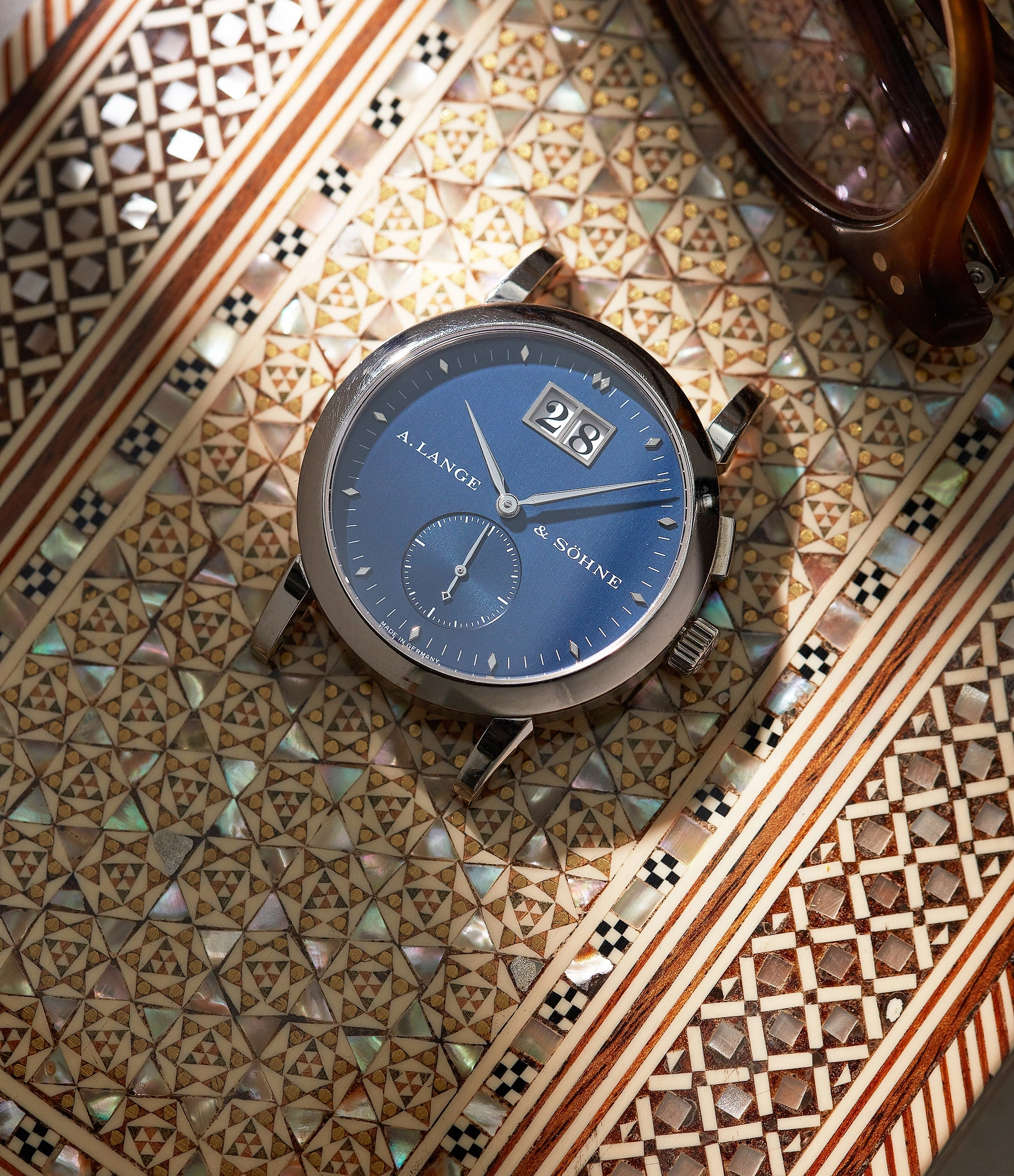 Saxonia | Blue Dial | White Gold