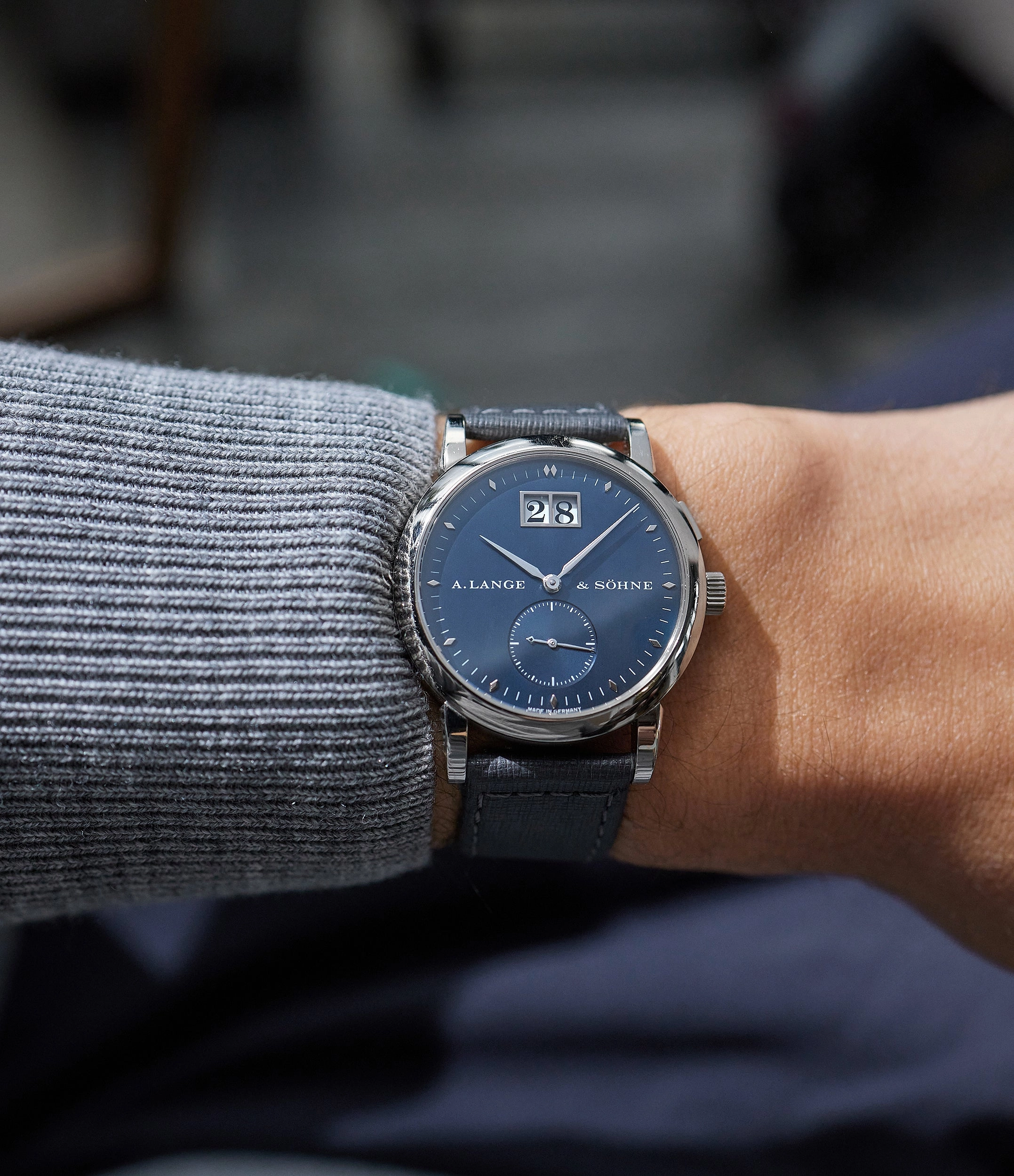 Saxonia | Blue Dial | White Gold