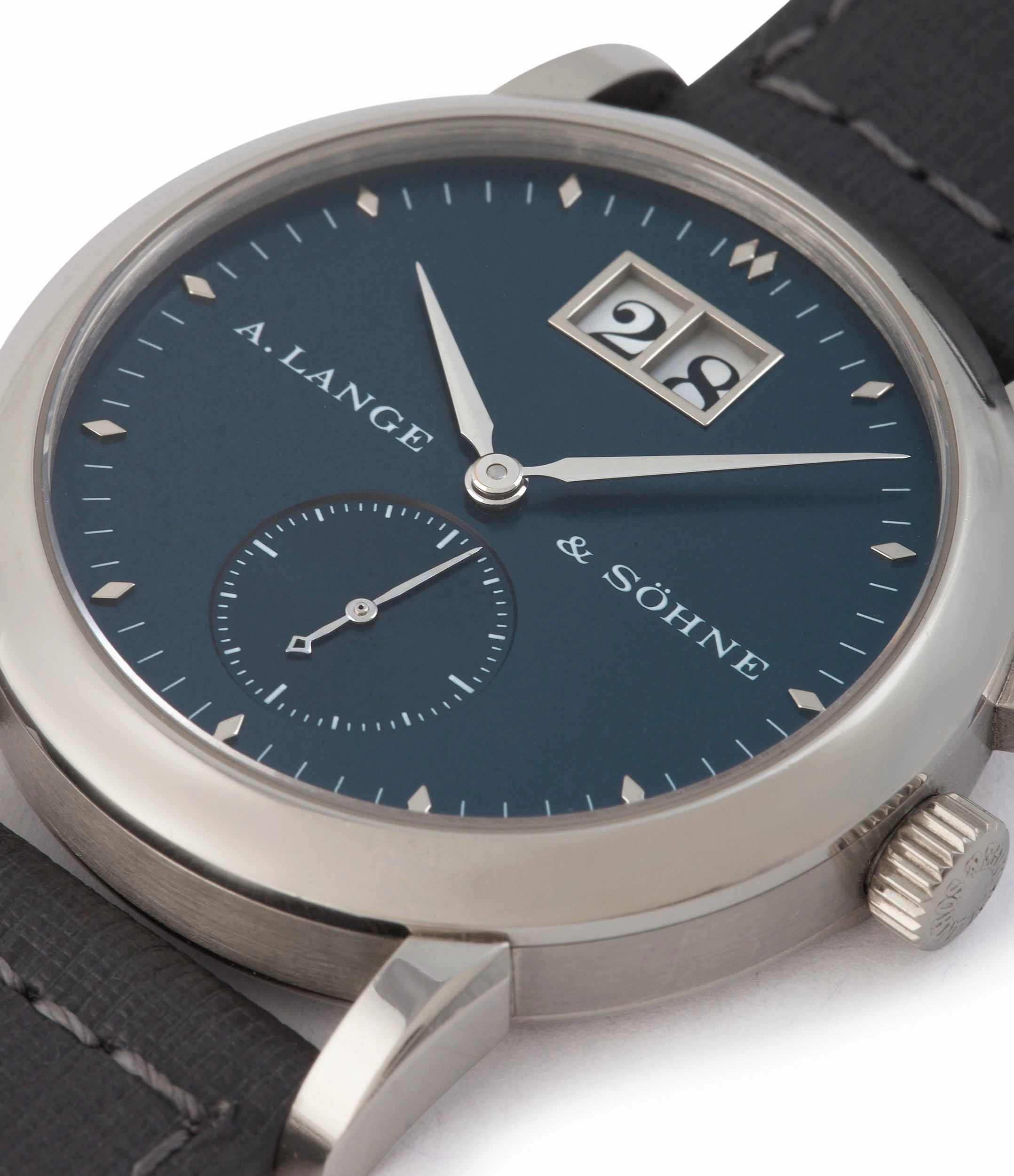 Saxonia | Blue Dial | White Gold