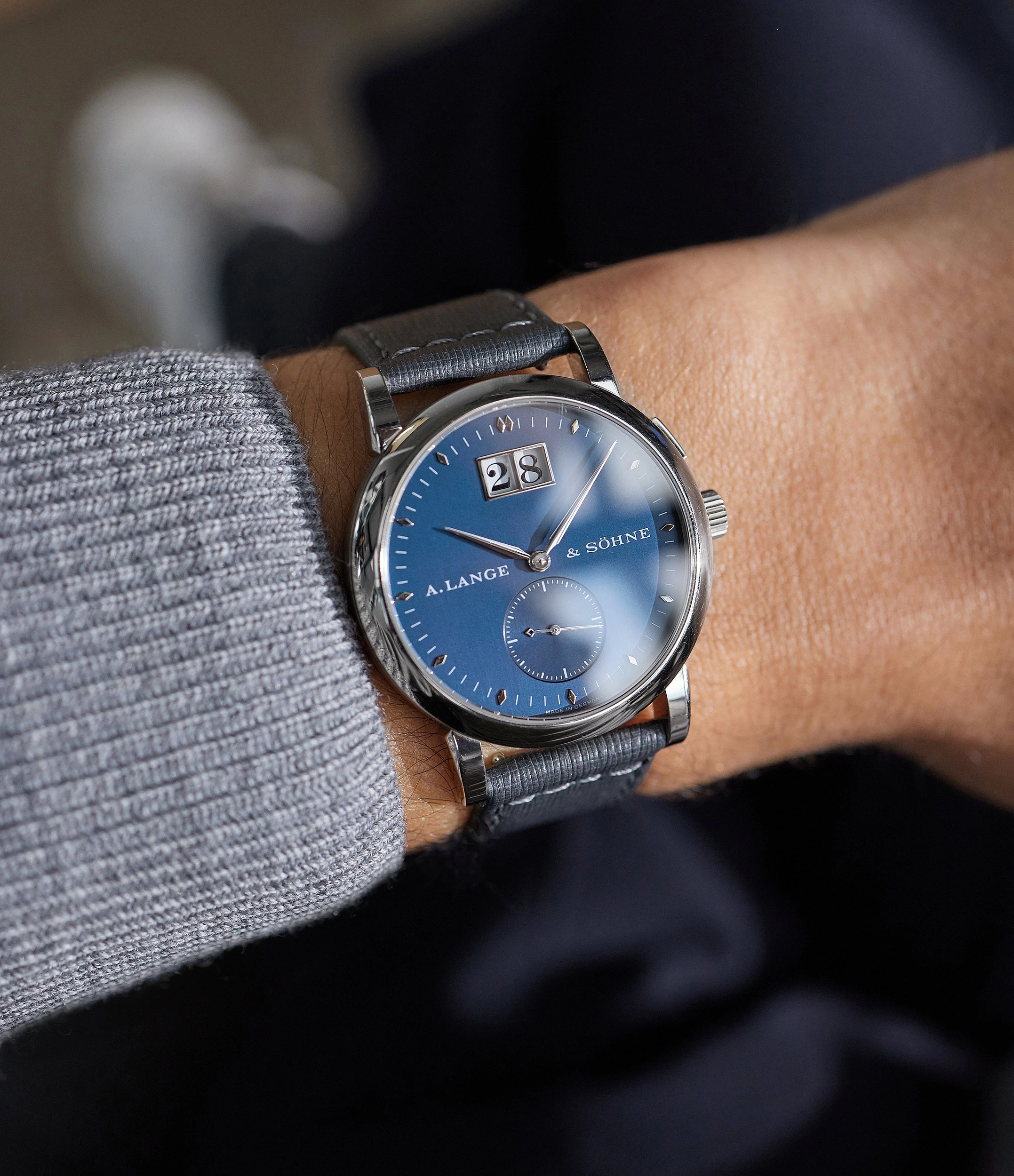 Saxonia | Blue Dial | White Gold