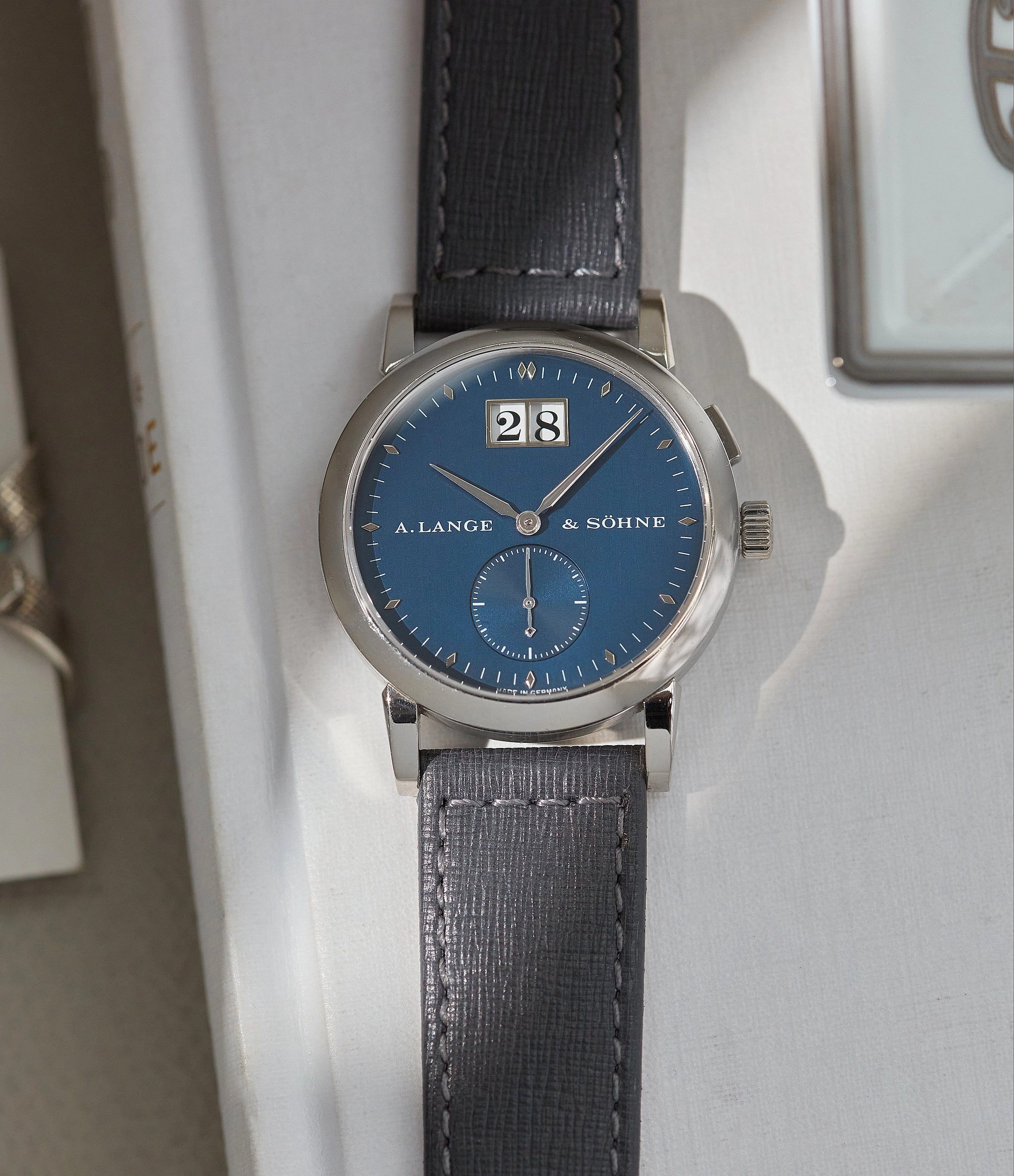 Saxonia | Blue Dial | White Gold