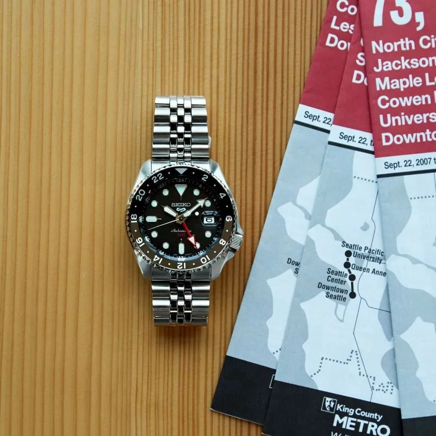 Seiko 5 'Black Grape' GMT