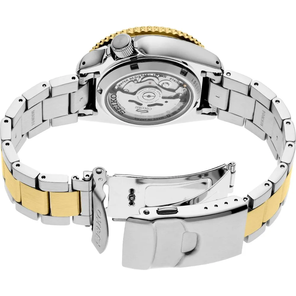 Seiko 5 Sport 38mm Automatic Two Tone, Gray Dial SRPK22