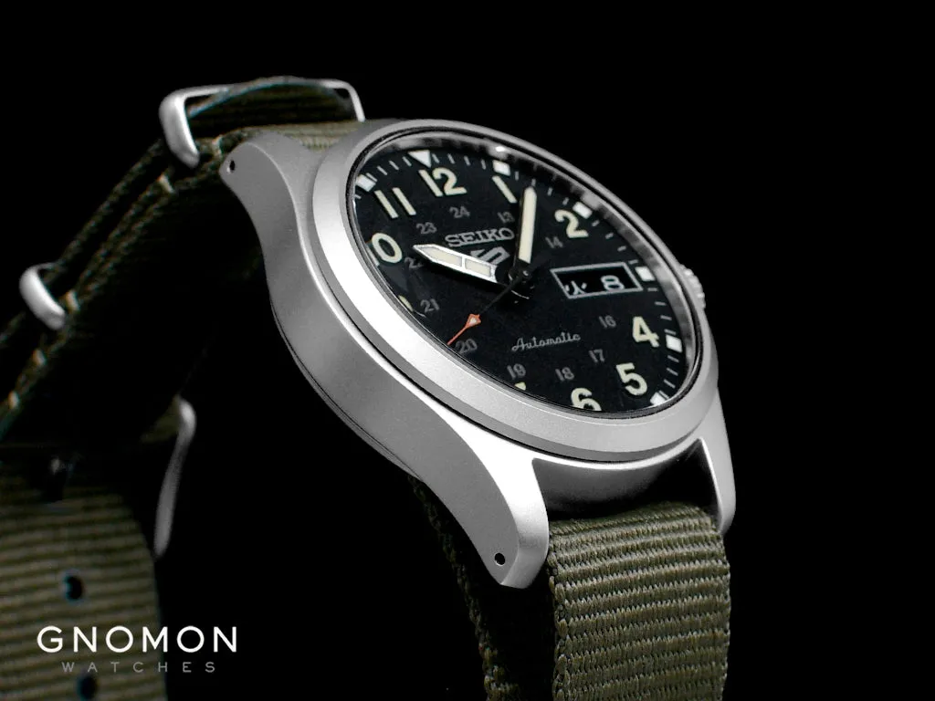 Seiko 5 Sports Field Sports Style Automatic 36 Black - Military Nylon Strap Ref. SBSA201