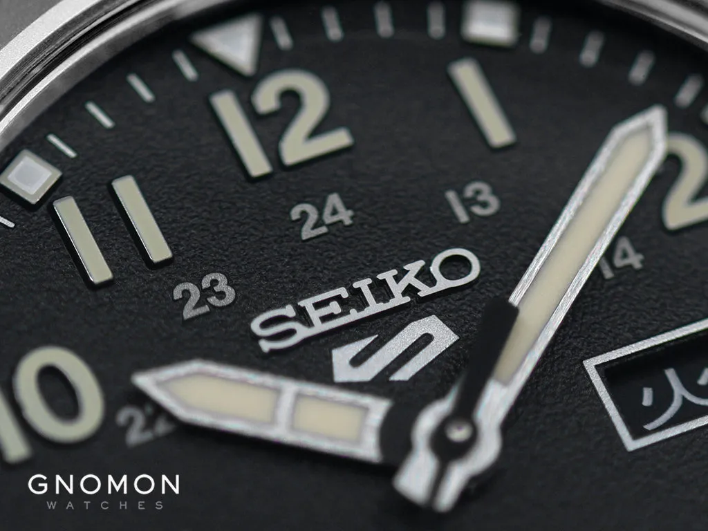 Seiko 5 Sports Field Sports Style Automatic 36 Black - Military Nylon Strap Ref. SBSA201