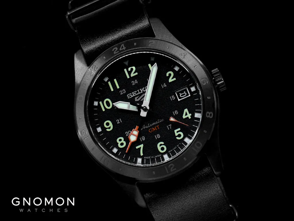 Seiko 5 Sports Field Street Style GMT Blackout Ref. SBSC013