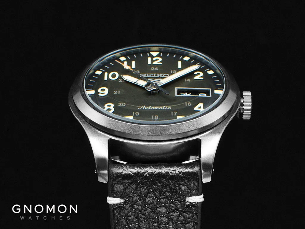 Seiko 5 Sports Military Style Black - Leather Ref. SBSA121