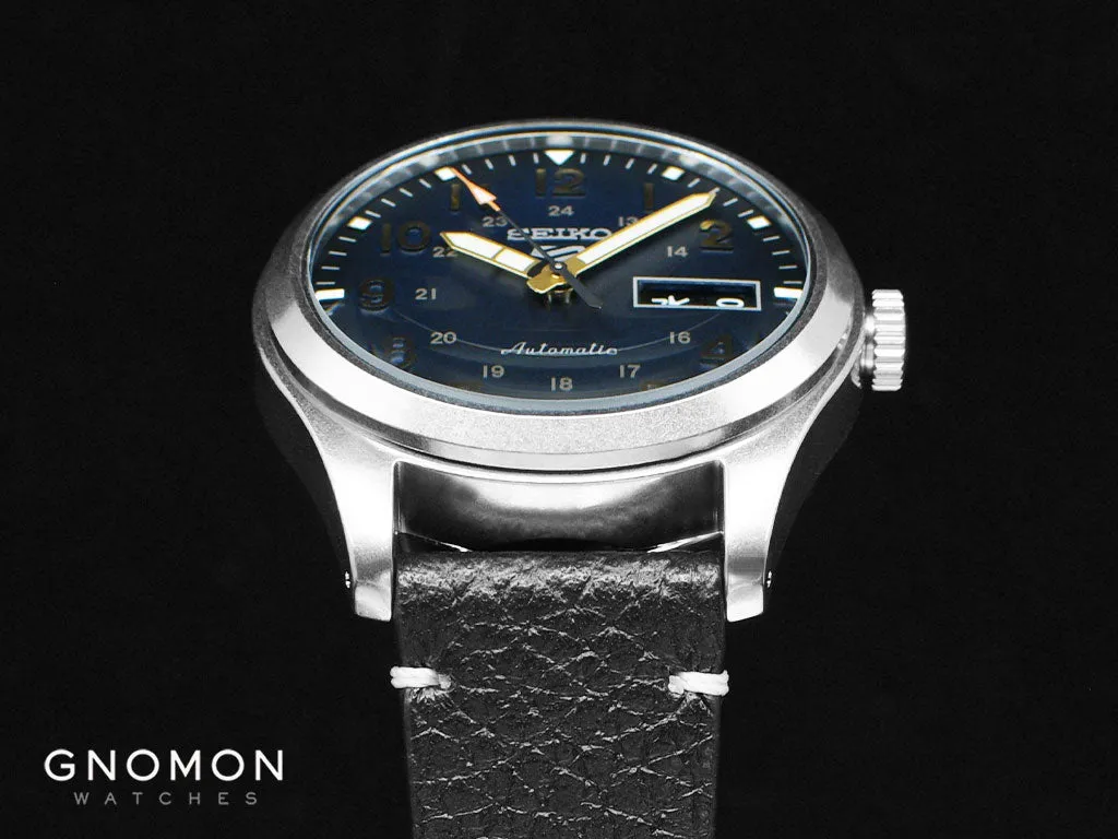 Seiko 5 Sports Military Style Blue - Leather Ref. SBSA119