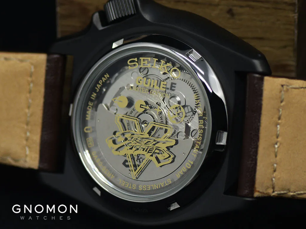Seiko 5 Sports Street Fighter Series Guile "Indestructible Fortress" - Ltd Ed 9999pcs - Ref. SBSA081
