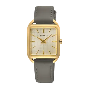 Seiko Essentials Collection 26mm Gold Tone Quartz Watch