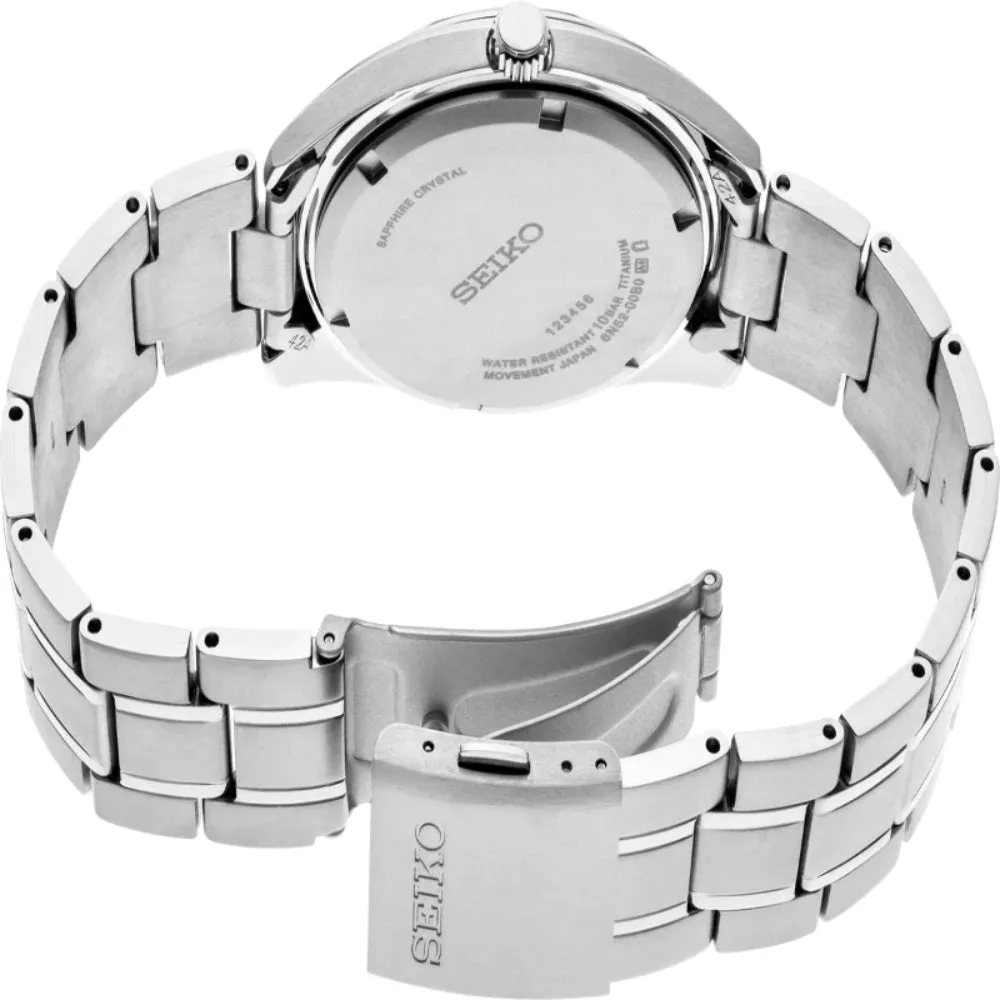 Seiko Essentials Collection Titanium Quartz Watch, SUR373