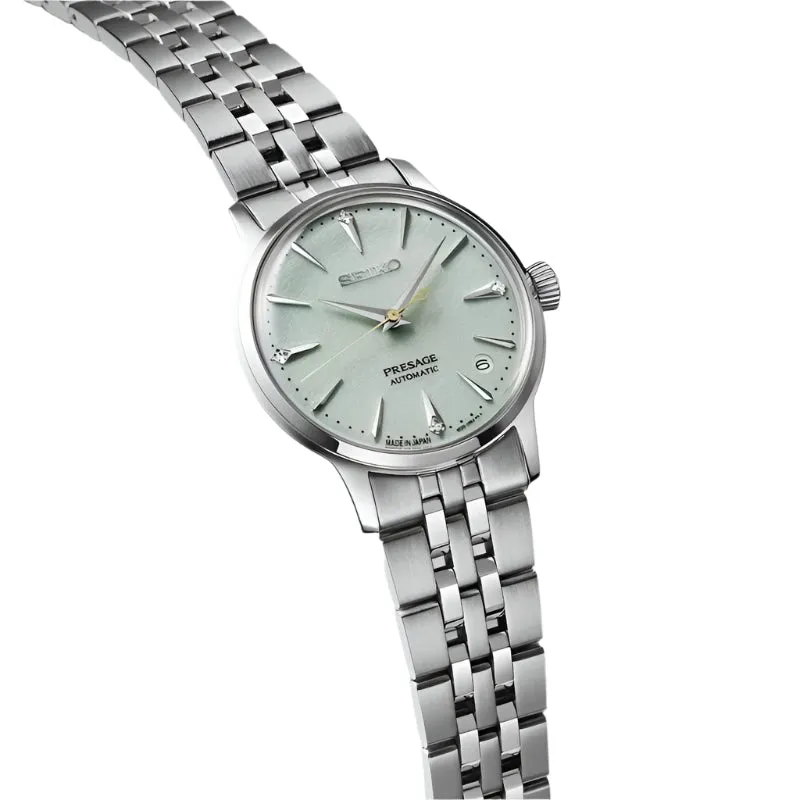 Seiko Presage ??Frozen Mojito?? Diamond Cocktail Time Ladies Watch SRPL63J1