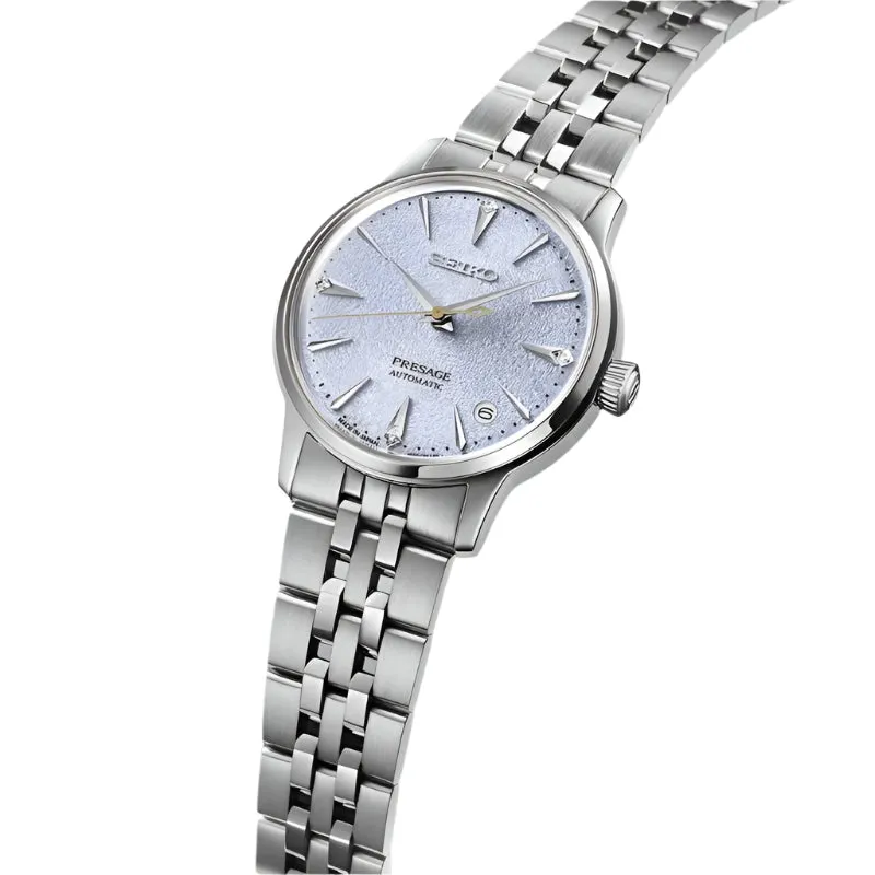Seiko Presage ??Frozen Skydiving?? Diamond Cocktail Time Ladies Watch SRPL61J1
