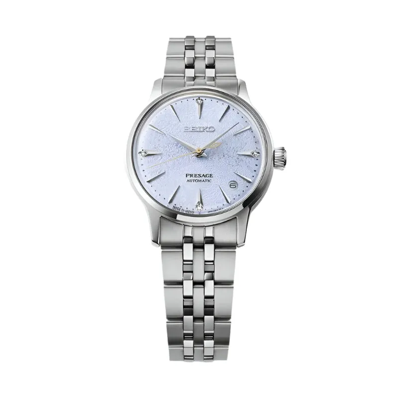 Seiko Presage ??Frozen Skydiving?? Diamond Cocktail Time Ladies Watch SRPL61J1