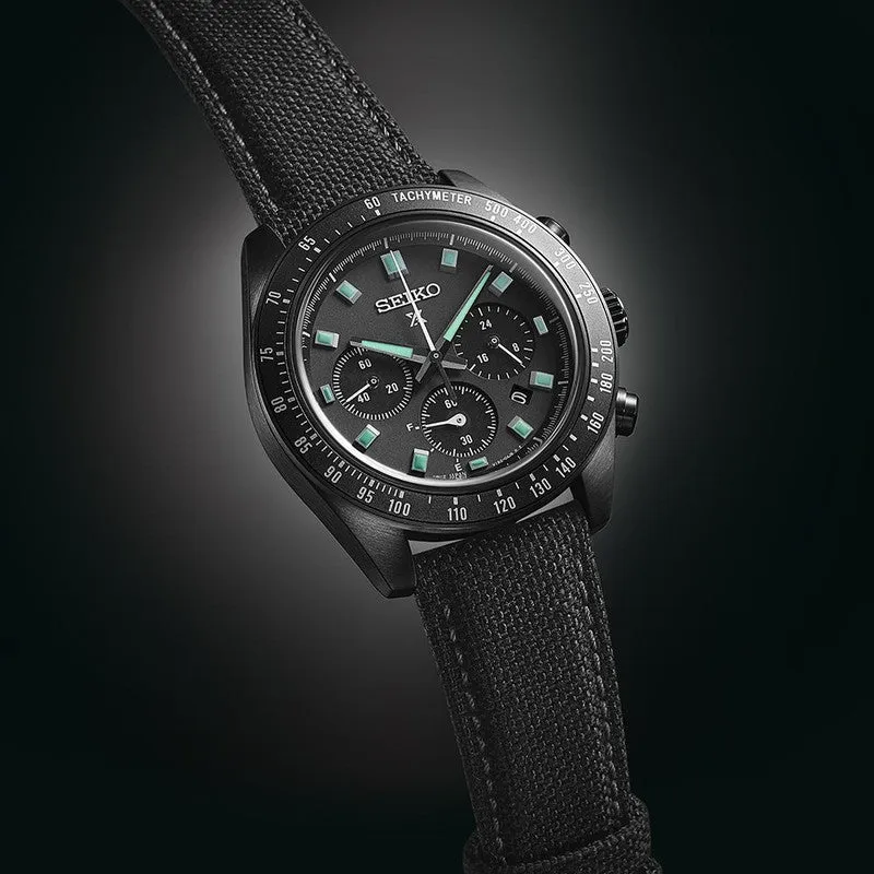 Seiko Prospex Black Series Night Vision Solar Speedtimer Chronograph - SSC923P1