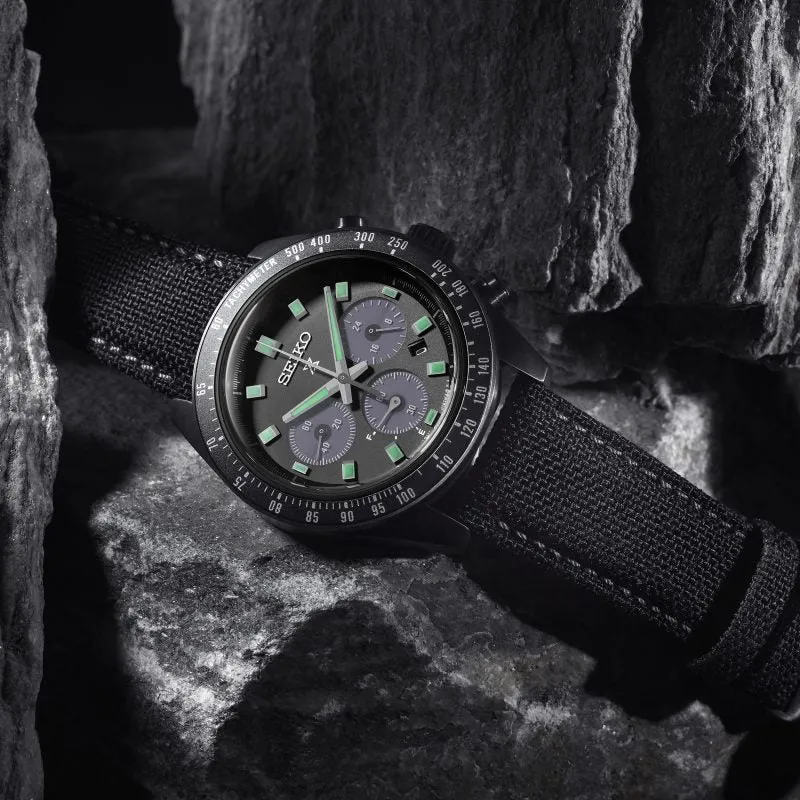 Seiko Prospex Black Series Night Vision Solar Speedtimer Chronograph - SSC923P1