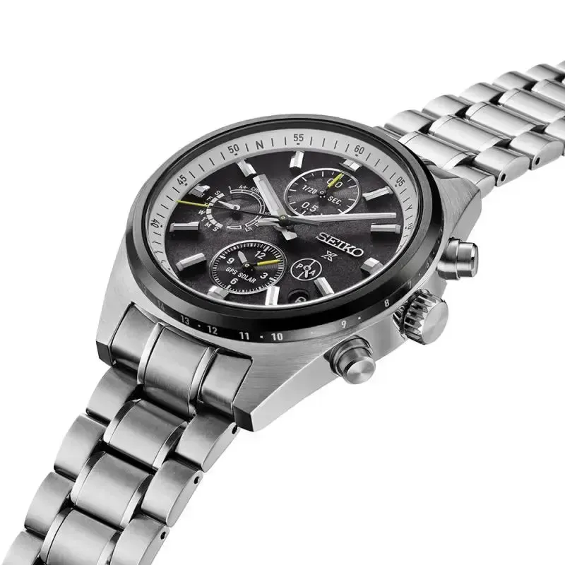Seiko Prospex GPS Solar Chronograph Speedtimer Black Dial - SSH167J1