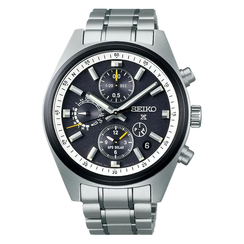 Seiko Prospex GPS Solar Chronograph Speedtimer Black Dial - SSH167J1