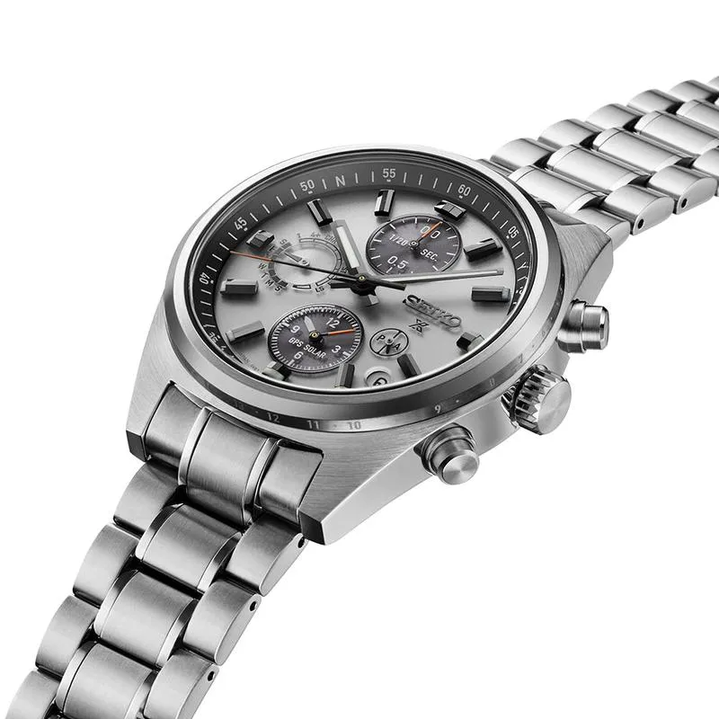 Seiko Prospex GPS Solar Chronograph Speedtimer Silver Dial - SSH165J1