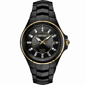 Seiko Coutura Diamond Collection Solar Powered Quartz Watch, SNE506