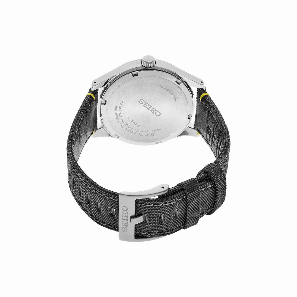 Seiko Essentials 40mm Quartz Grey Dial, Grey Strap SUR543