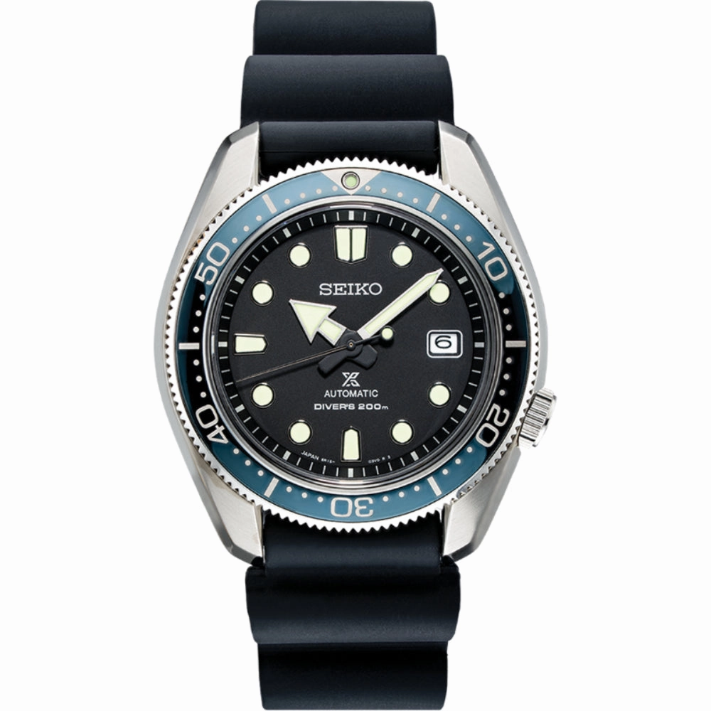 Seiko Prospex Collection Diver 44mm Black Stainless Steel and Rubber Automatic SPB079
