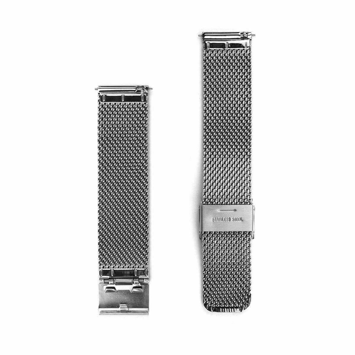 Silver Chain Mesh Watch Strap - 20mm Width