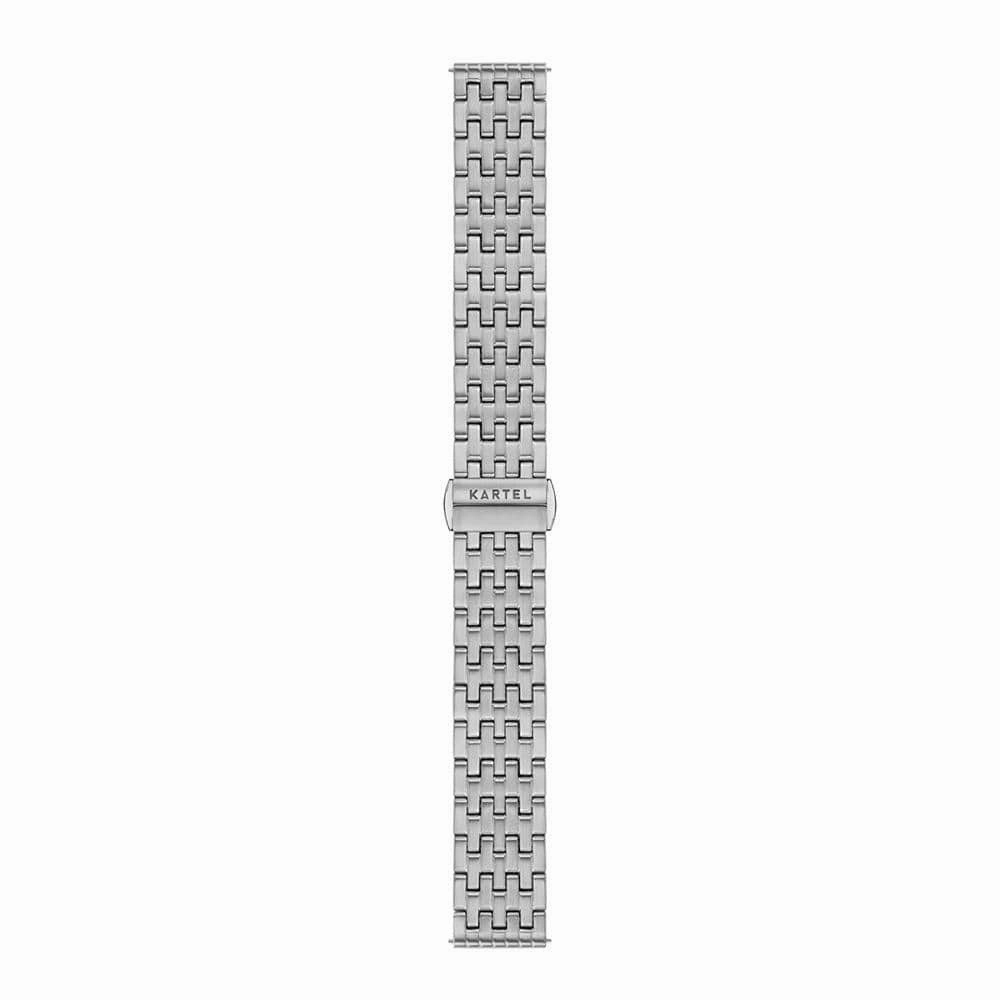 Silver Metal Watch Strap - 20mm Width