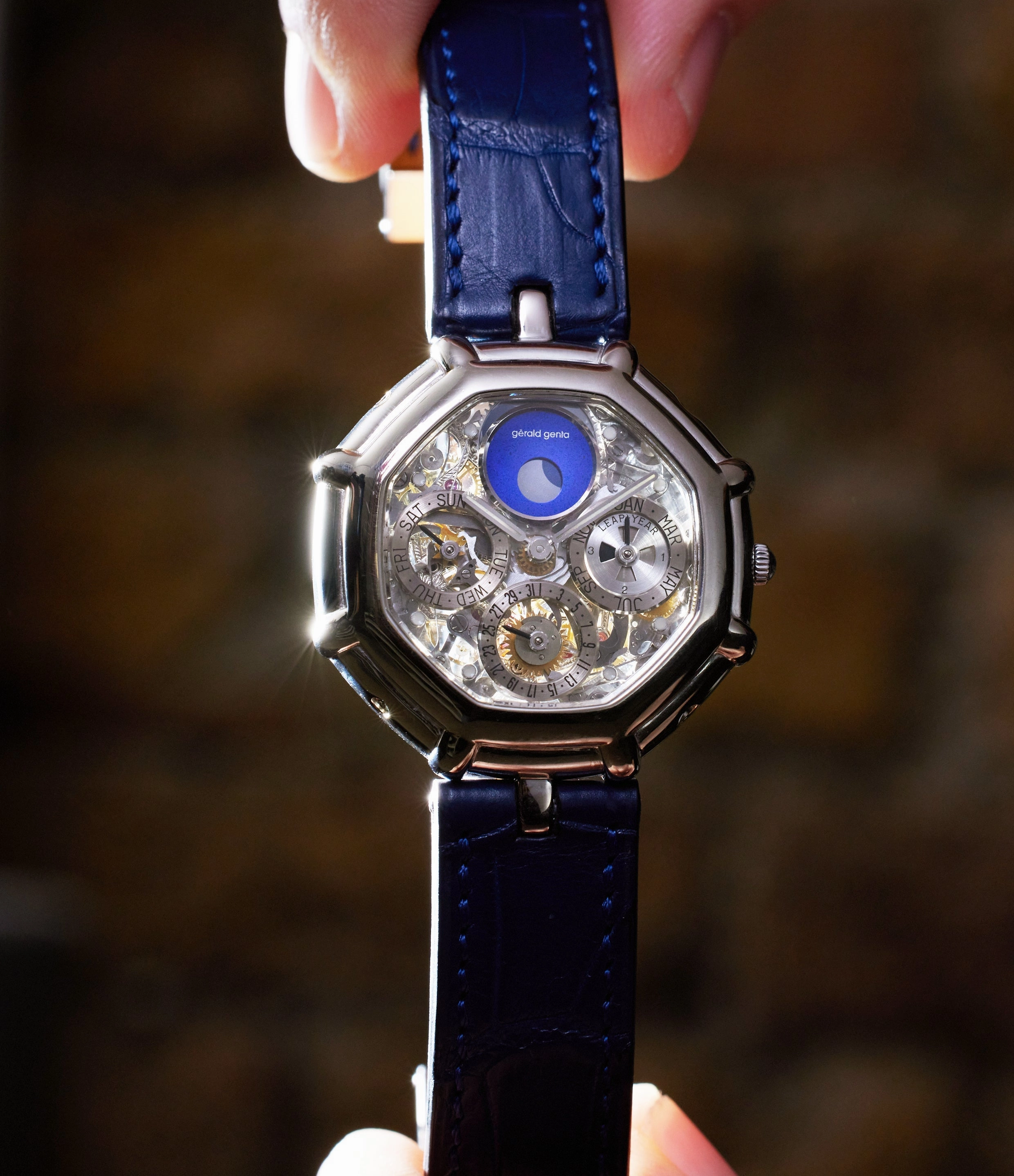 Skeletonised Perpetual Calendar | White Gold