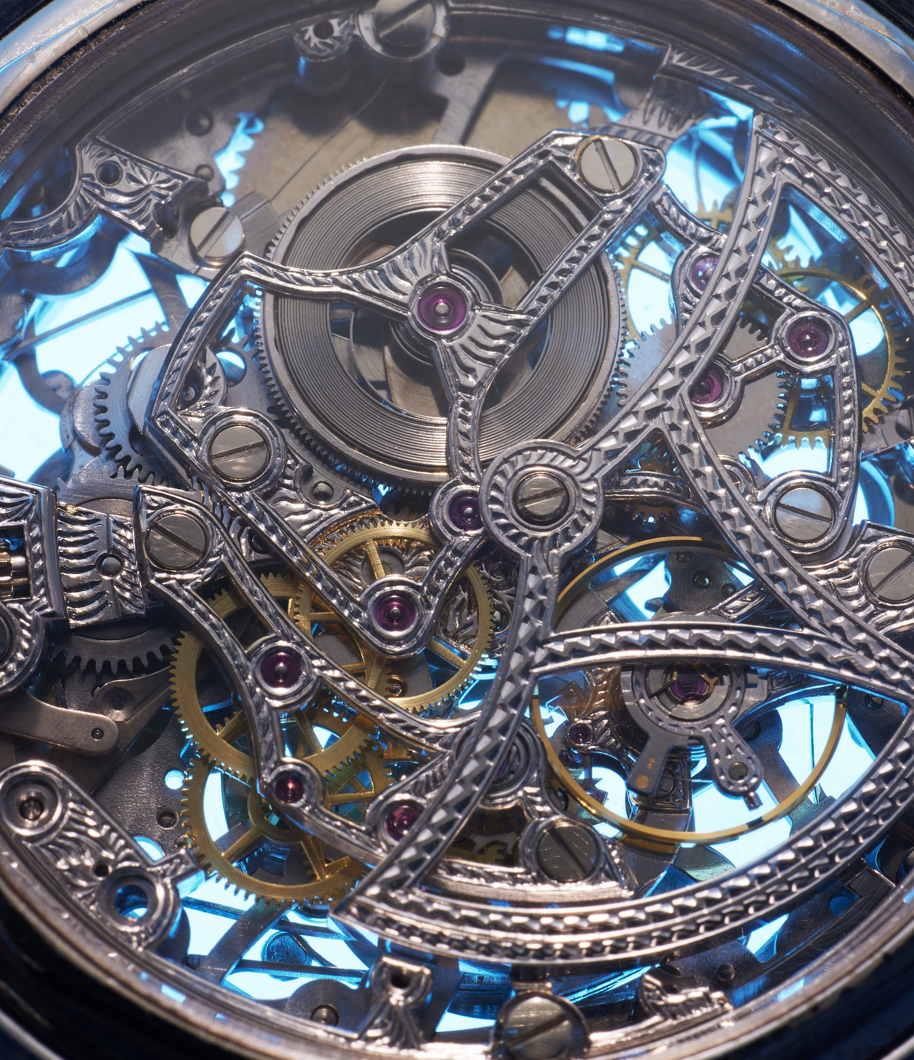 Skeletonised Perpetual Calendar | White Gold