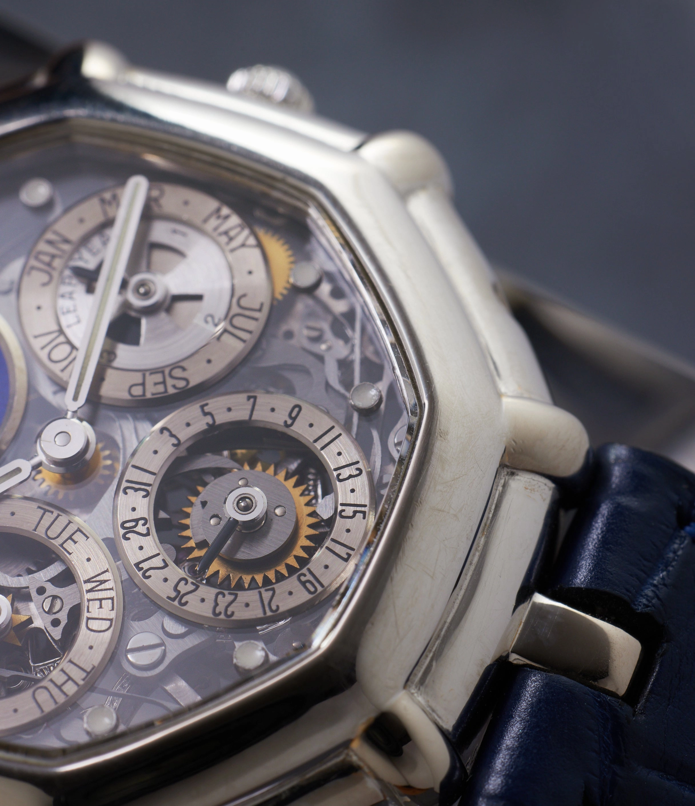 Skeletonised Perpetual Calendar | White Gold