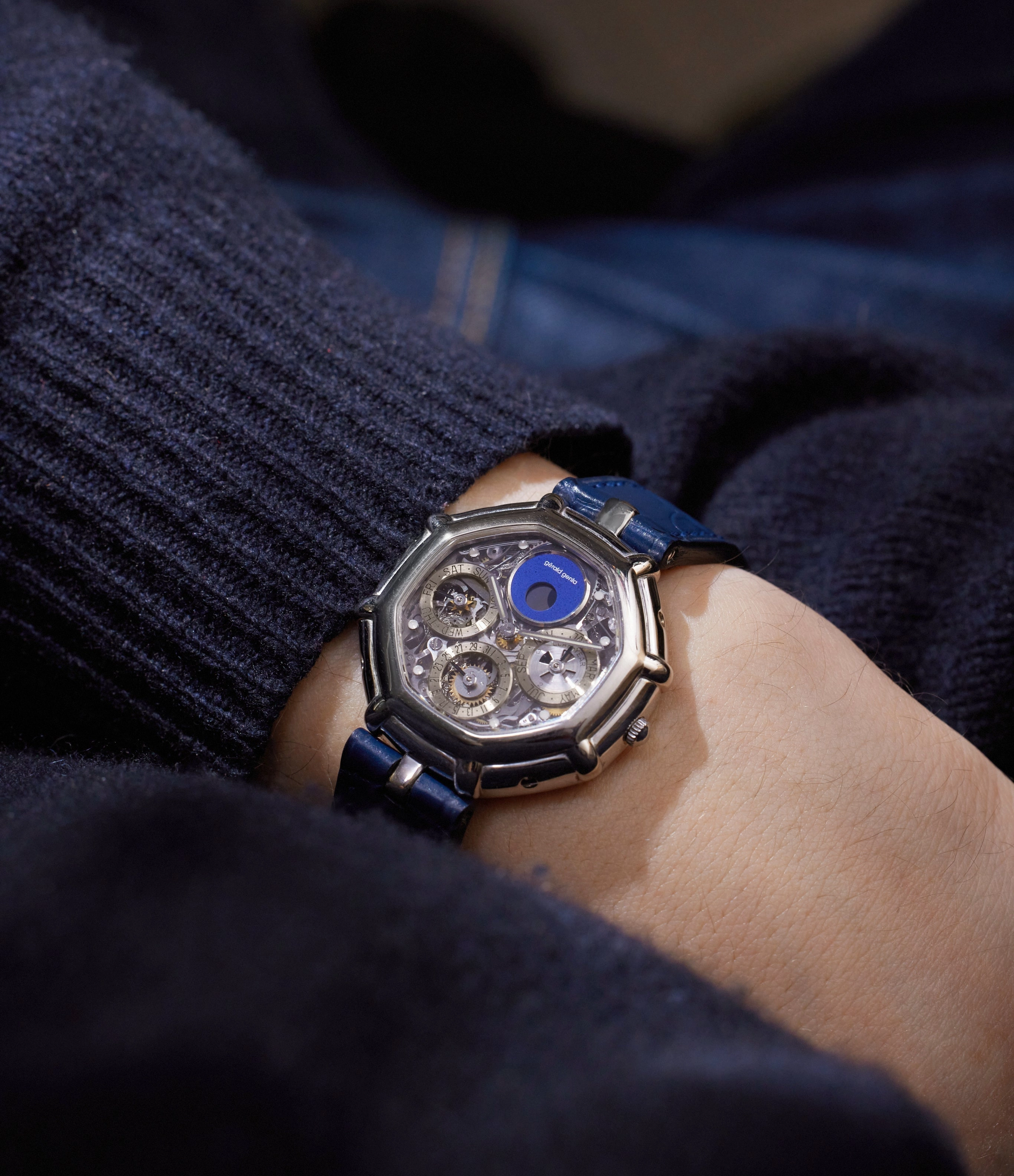 Skeletonised Perpetual Calendar | White Gold