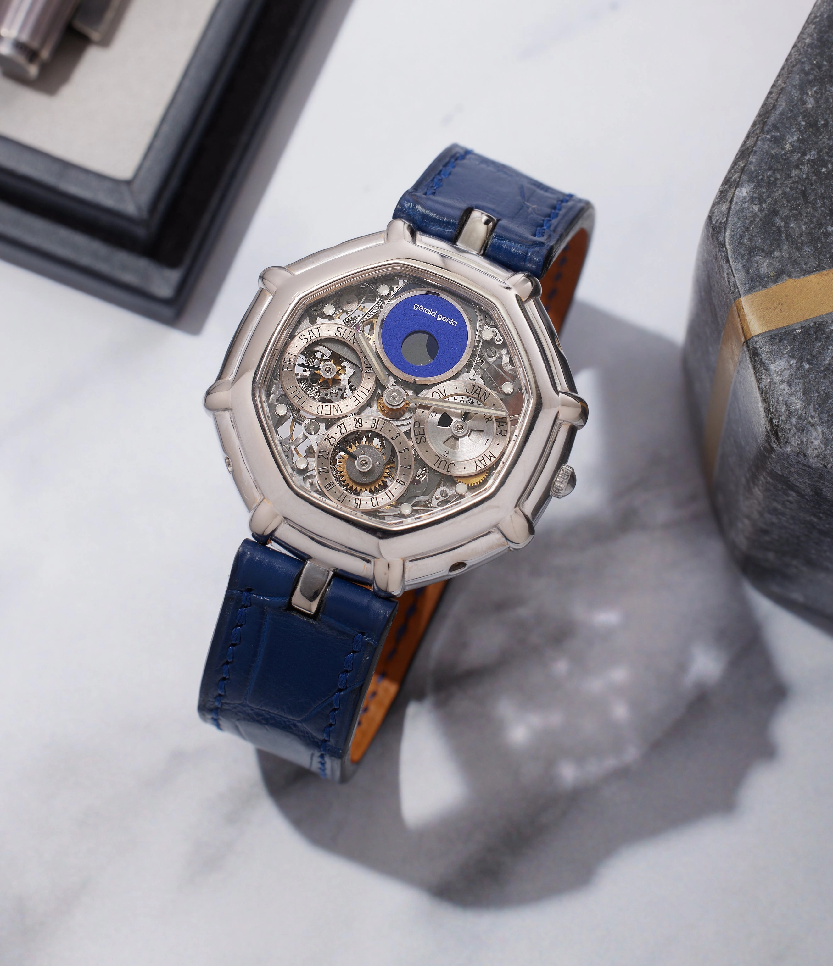 Skeletonised Perpetual Calendar | White Gold