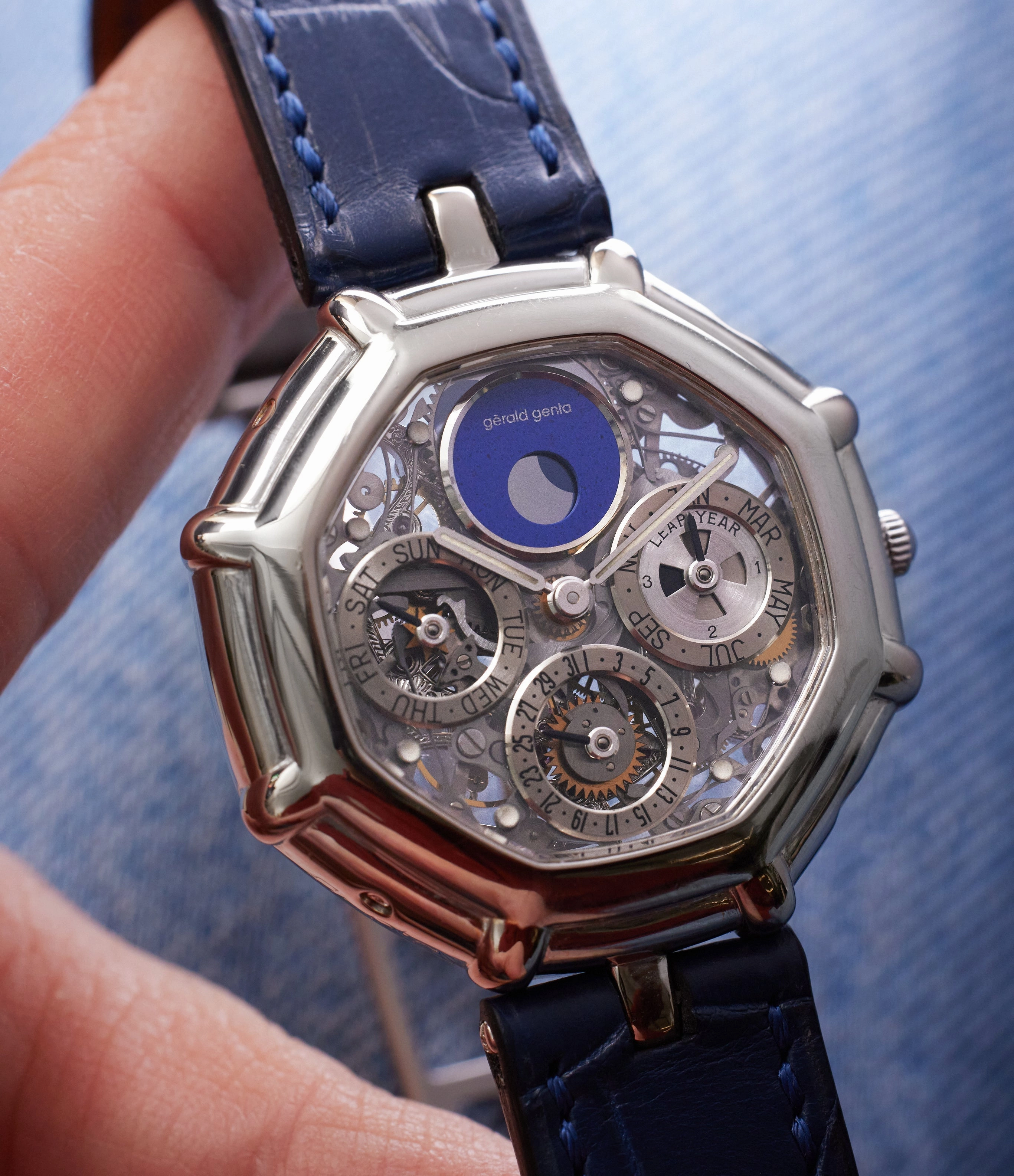 Skeletonised Perpetual Calendar | White Gold