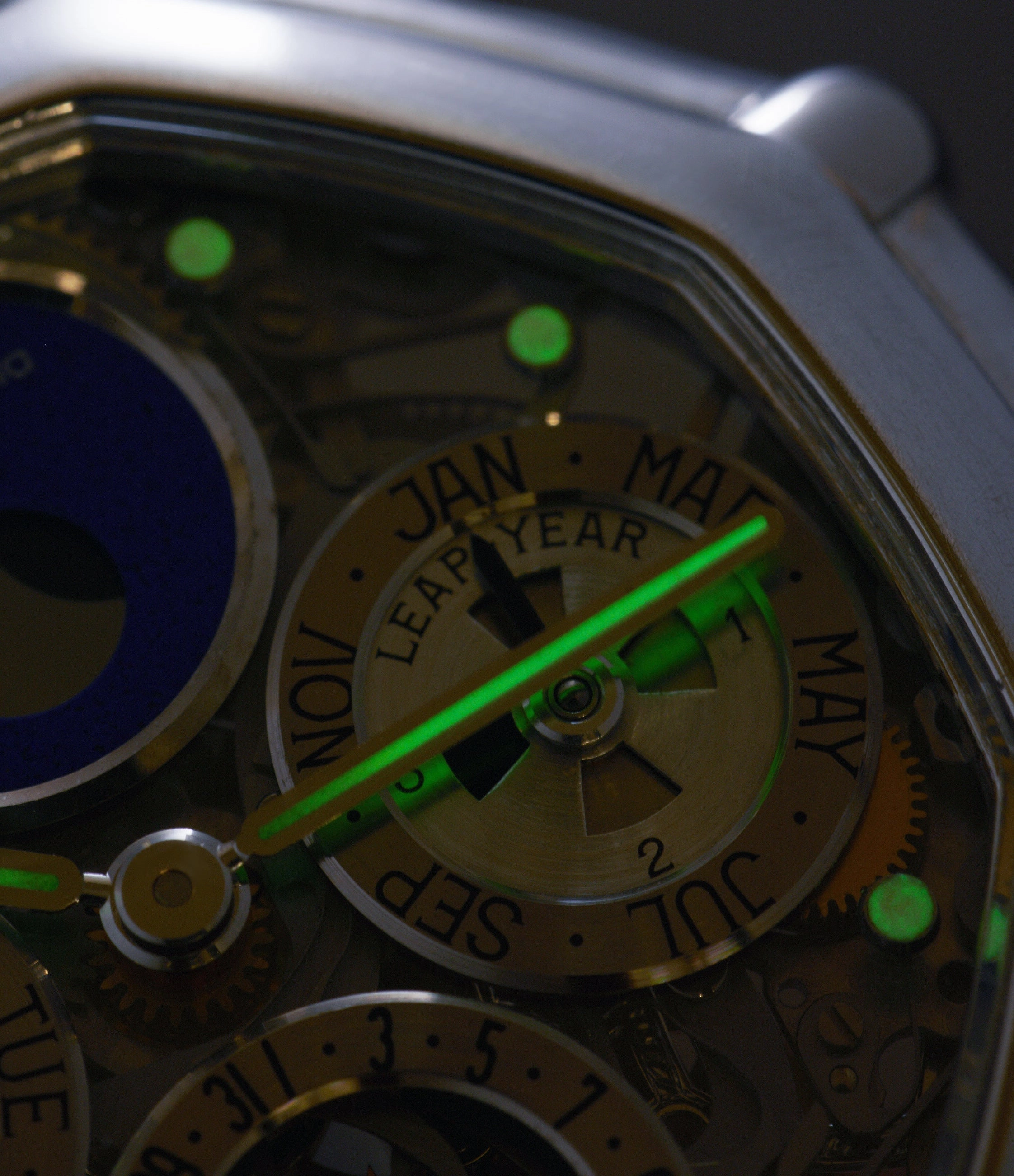 Skeletonised Perpetual Calendar | White Gold