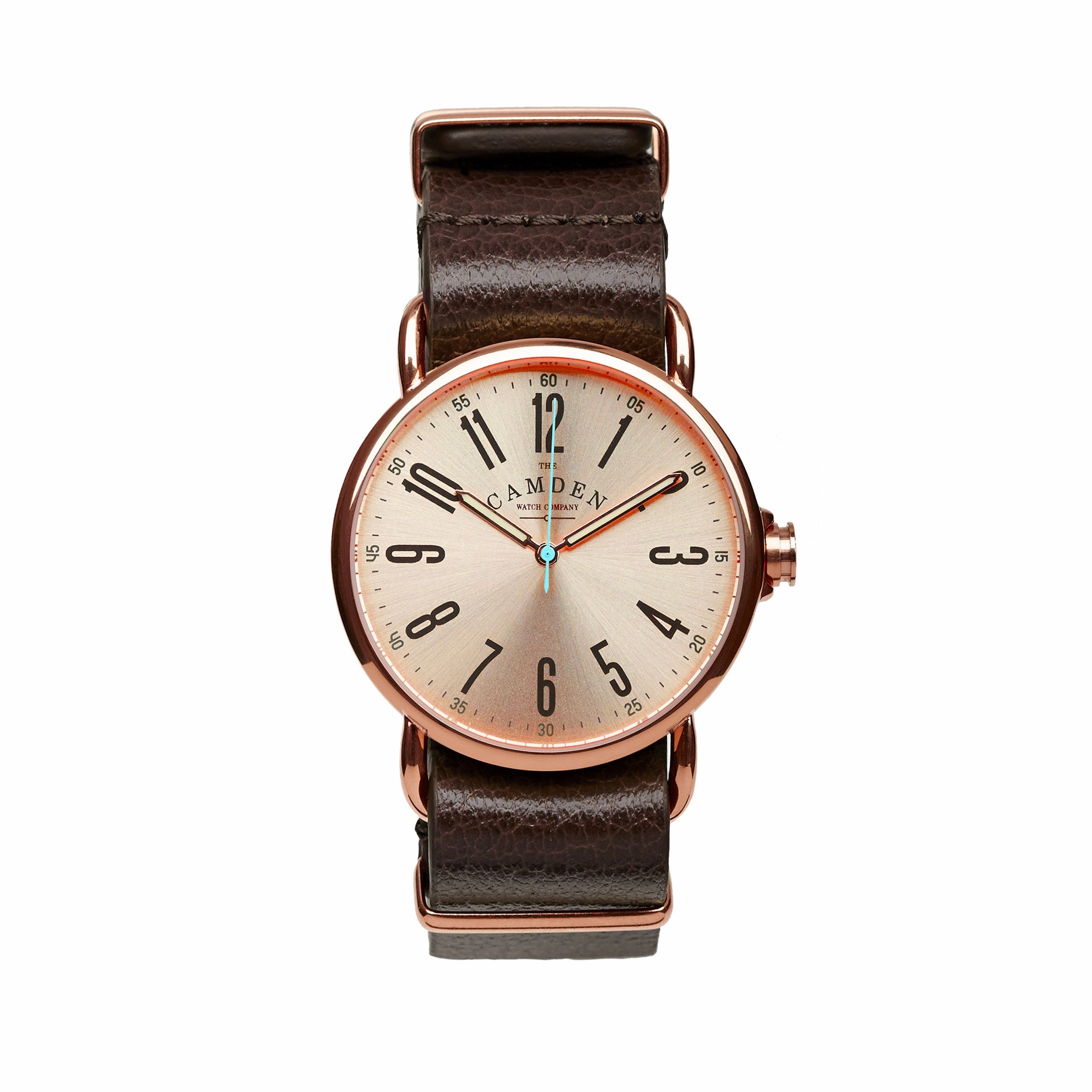 SMALL No.88 Rose Gold and Brown Leather