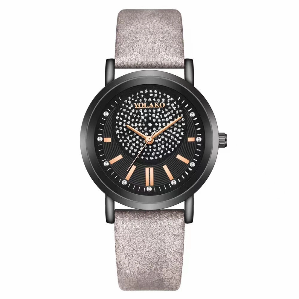 Starry Sky Womens Watch Leather Strap Trendy