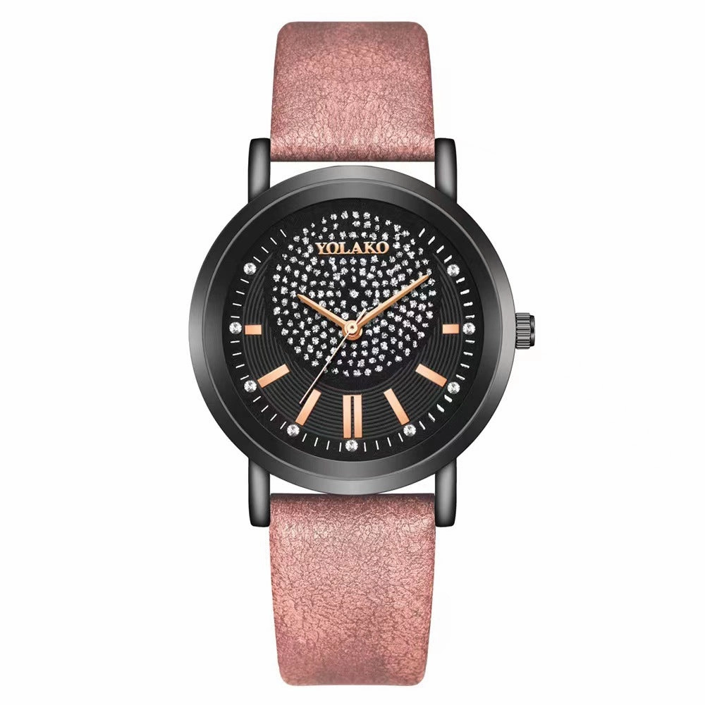 Starry Sky Womens Watch Leather Strap Trendy