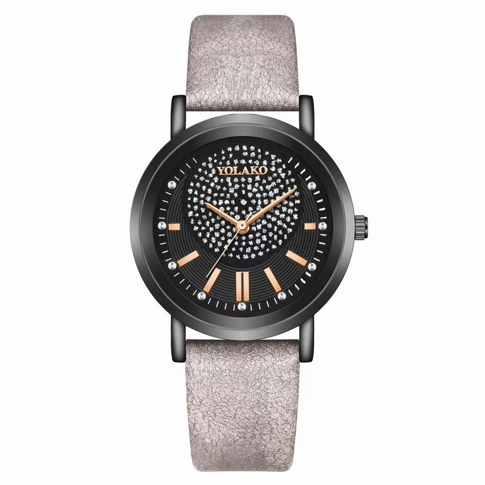 Starry Sky Womens Watch Leather Strap Trendy