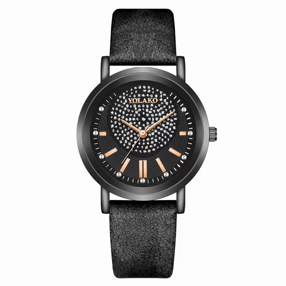 Starry Sky Womens Watch Leather Strap Trendy