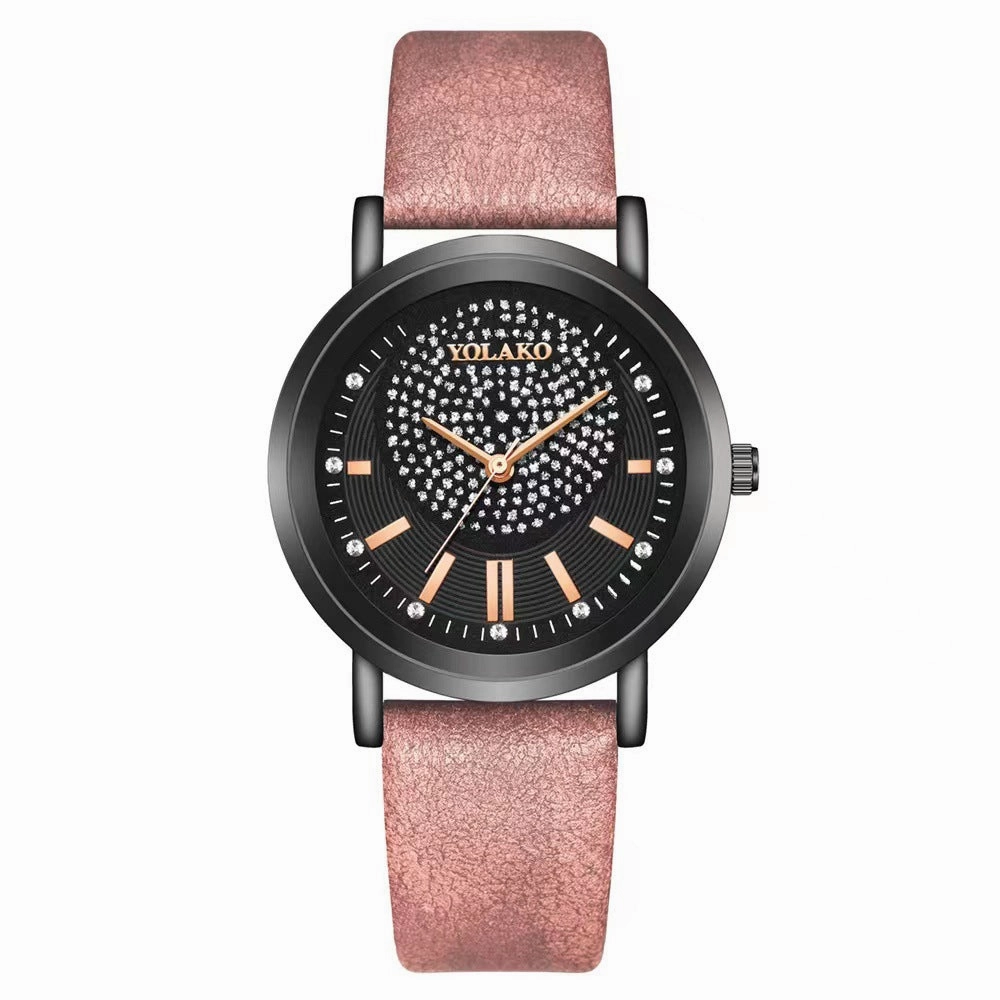 Starry Sky Womens Watch Leather Strap Trendy