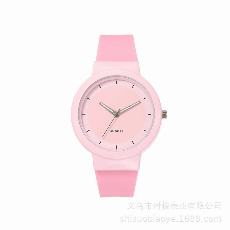 Student Candy Color Silicone Watch Minimalist Sport