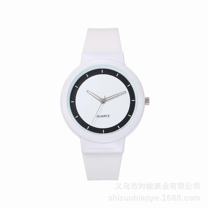 Student Candy Color Silicone Watch Minimalist Sport