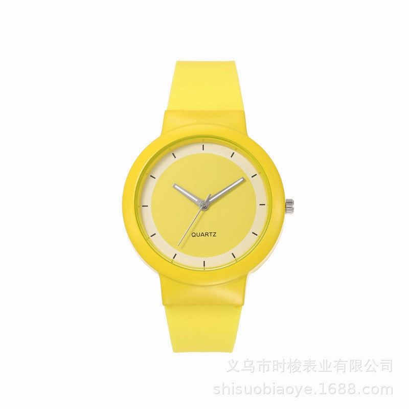 Student Candy Color Silicone Watch Minimalist Sport