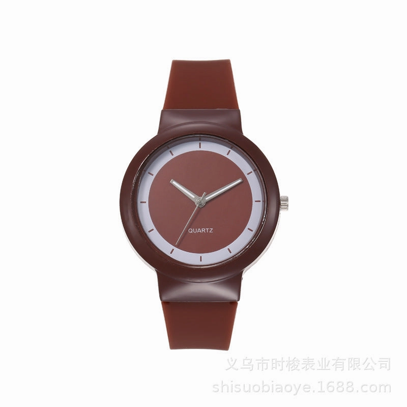 Student Candy Color Silicone Watch Minimalist Sport