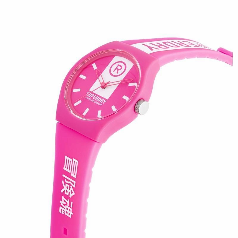 Superdry Ladies Urban Brand Block Pink Strap